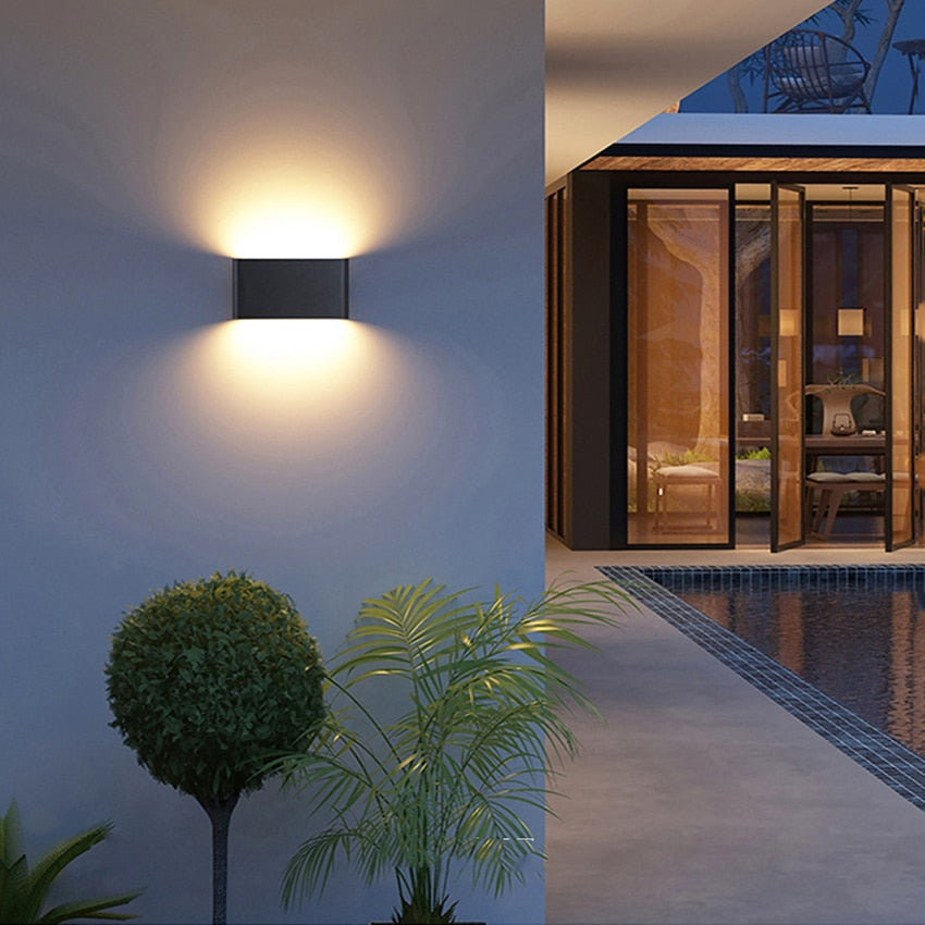 Indoor/Outdoor Waterproof LED Aluminum Wall Lamps Corridor Wall Sconce