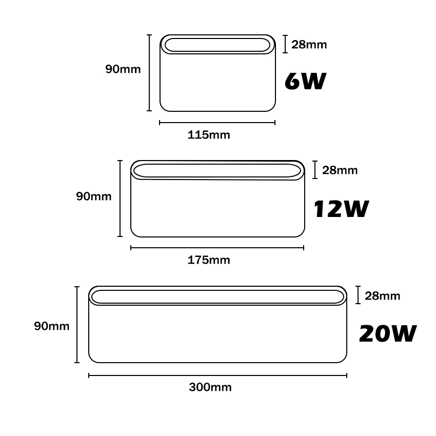 Indoor/Outdoor Waterproof LED Aluminum Wall Lamps Corridor Wall Sconce