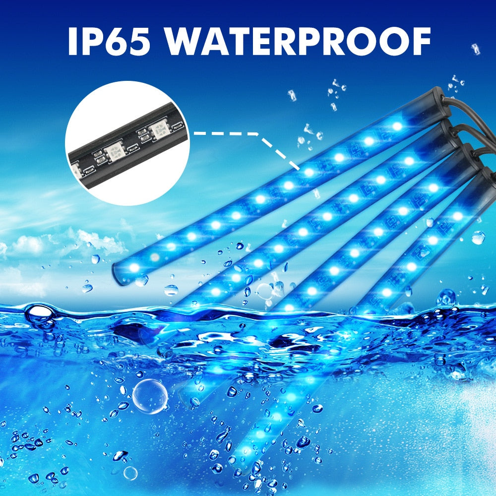 Car Ambient Light Strip 10W USB LED Car Interior Atmosphere Foot Light Decoration RGB Neon Strip with APP Voice Music Control